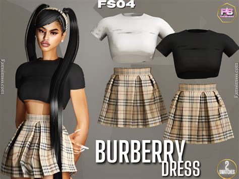 burberry dress sims 4 cc|burberry sims 4 dress.